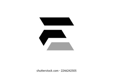 F EF FE logo design in vector Awesome minimal trendy professional logo design template.