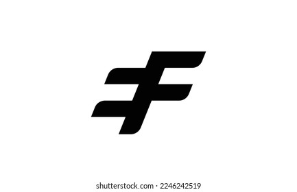 F EF FE logo design in vector Awesome minimal trendy professional logo design template.