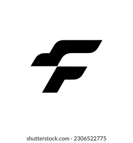 f  falcon letter logo vector illustration