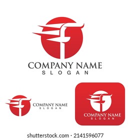 F faster logo vector icon