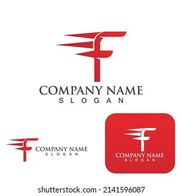 F faster logo vector icon