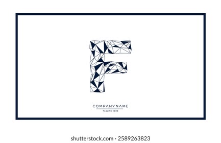 F, FF Alphabet letters logo vector icon
