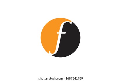 F FF o FFF Letra mayúscula Ilustración del vector de plantillas de diseño del logotipo inicial del logotipo inicial