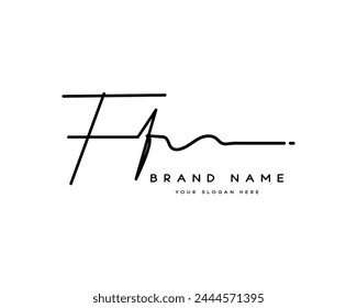 f f ff initial letter handwriting and signature logo