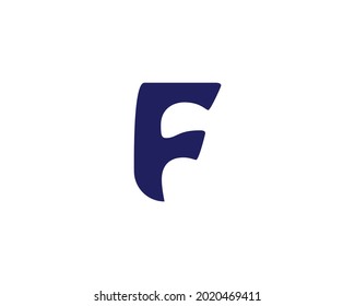 F ff diseño de logotipo de letra plantilla vectorial