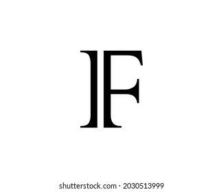 F y ff diseño de logotipo de letra plantilla vectorial