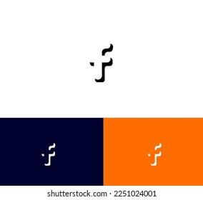 F, elementos de plantilla de diseño del logotipo de la letra FF. Logo de la letra digital abstracta moderna. Ilustración vectorial.