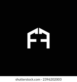 F or FF ‍abstract outstanding artistic branding company different colors illustration. Abstract letter design. Awesome logo design.