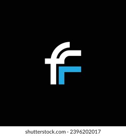 F o FF ‍ abstract sobresaliente empresa de marca artística de diferentes colores ilustración. Diseño de letras abstractas. Impresionante diseño de logo.