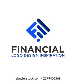 f financial logo design inspiration