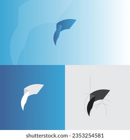 F with fish logo design