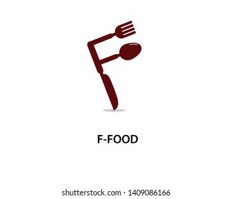 f food creative logo template design
