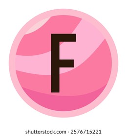 F is for Forever Love: Valentine’s Day Inspired Pink Bubble Typography for Creative Expressions