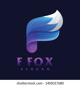 F Fox logo design ready to use
