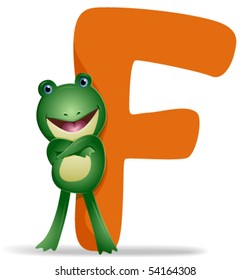 F for Frog - Vector
