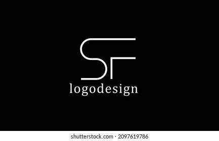 F FS S F abstract vector logo monogram template