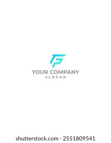F AND G LETTER BLUE LOGO