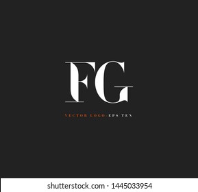 F G letters Joint logo icon vector for business card and corporate identity.