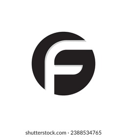 F- und G-Logo-Design-Geschäft.