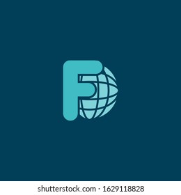 f global logo design vector