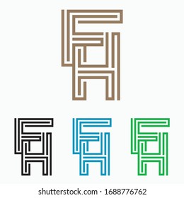 F H DESIGN LOGO - F H LOGOS F H FONT DESIGN 