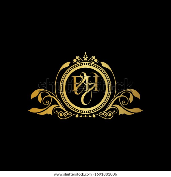 F H Fh Logo Initial Vector Stock Vector (Royalty Free) 1691881006 ...