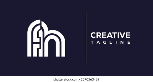 F and H logo design. FH abstract Letters Logo Monogram. This logo design is the process of creating a visual symbol that represents a brand, company, or individual.