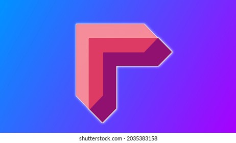  F + Herz-Logo auf Vektorgrafik