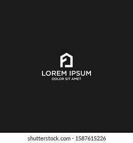 F home logo vector icon illustration template