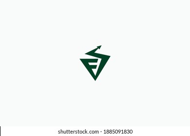 F identidad inicial de la empresa y logotipo de comercio de divisas