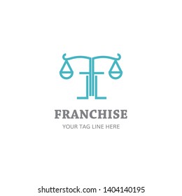 F Initial for Lawyer Company Logo 