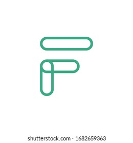 F initial letter logo template vector icon design