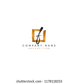 F initial logo