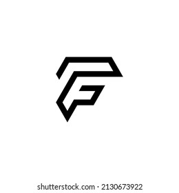 F Initial Logo Design Vector Template Stock Vector (Royalty Free ...