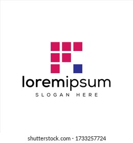 F initial logo designs are simple and elegant