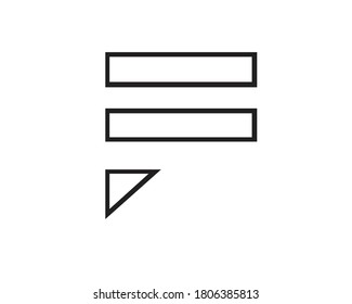 f initials and creative monogram logo designs