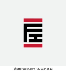 F and I - initials or logo. FI - Vector design element or icon. IF - Initials, monogram or logotype.