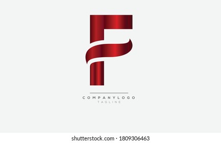 F initials monogram letter text alphabet logo design	