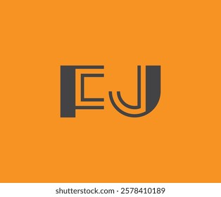 F and J logo design. FJ abstract Letters Logo Monogram. This logo design is the process of creating a visual symbol that represents a brand, company, or individual.