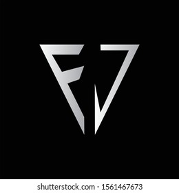f and j logo design. logotype design
