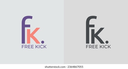 f k . creative logo brand modern company