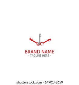 f key abstract logo company clean and minimalist