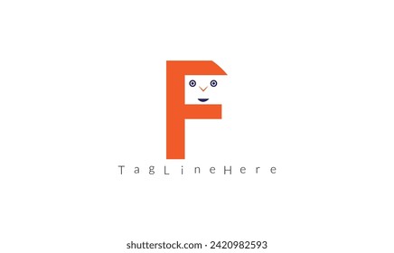 F kids concept vector illustration icon design,