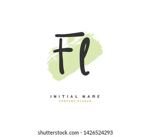 F L FL Beauty vector initial logo, handwriting logo of initial signature, wedding, fashion, jewerly, boutique, floral and botanical with creative template for any company or business.