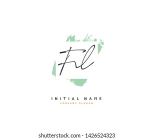 F L FL Beauty vector initial logo, handwriting logo of initial signature, wedding, fashion, jewerly, boutique, floral and botanical with creative template for any company or business.