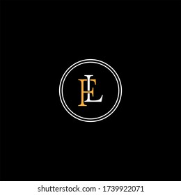 F L Letter Logo Icon Design