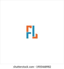 F L letter logo vector design on white color background. fl unique abstract icon design