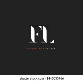 F L letters Joint logo icon vector for business card and corporate identity.