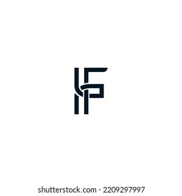 F Latter Logo Template vector Abstract Monogram Symbol