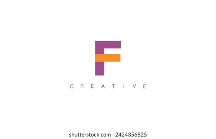F latter logo useful and unique latter